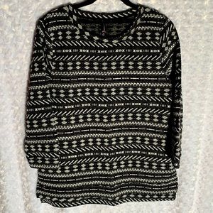 Massini long sleeve knit top